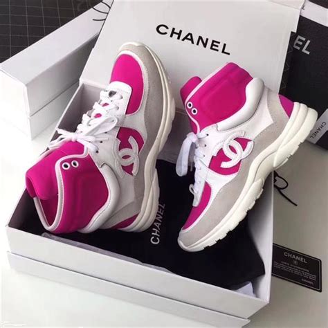 chanel sneakers heren roze|chanel schoenen.